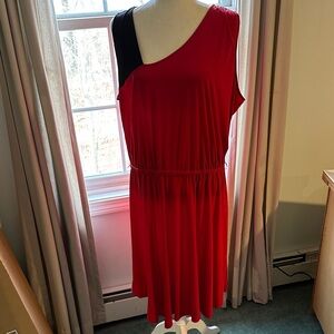 Avenue Red & Black Dress